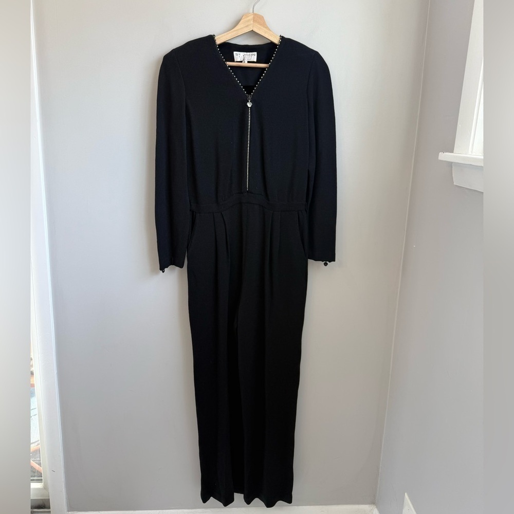 St. John Evening Knit Jumpsuit SZ 8